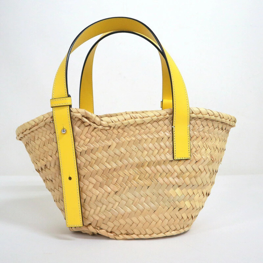 Loewe Yellow Basket Bag Raffine Tote Calfskin Yellow